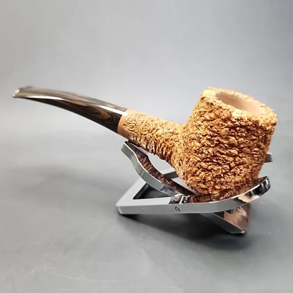 Pipe Tristan Shape 55 Handmade Rusticated Briar Pipe, New [SOLD OUT] - Image 9