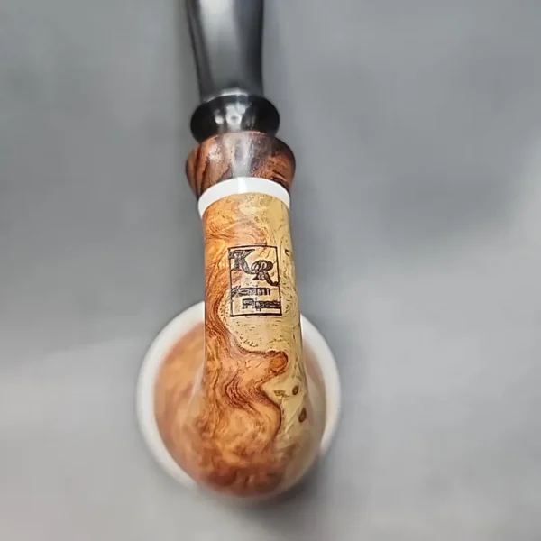 Karim Smooth Calabash Handmade Briar Pipe, New [SOLD OUT] - Image 9