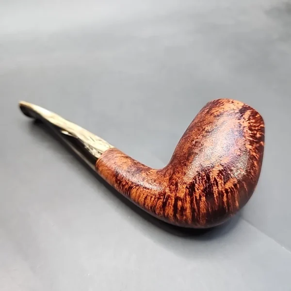Sean Reum Signature Eggshell Bent Egg Briar Pipe, New - Image 9