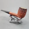 Don Roberto Meerschaum Lined Rusticated Billiard Estate Briar Pipe - Image 9