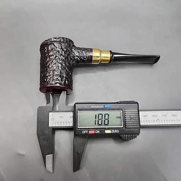 Karim Rusticated Poker Handmade Briar Pipe, New - Image 9