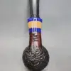 Karim Rusticated Slightly Bent Apple Handmade Briar Pipe, New - Image 9