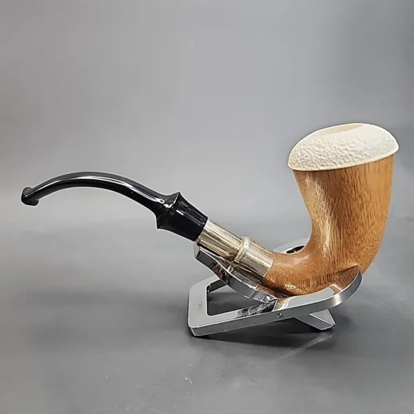 Block Meerschaum and Silver Calabash Pipe, New [SOLD OUT] - Image 9