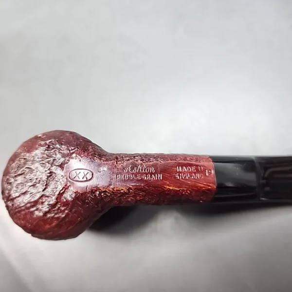 Ashton Pebble Grain 19 XX, Sandblasted Panel Estate Briar Pipe [SOLD OUT] - Image 9