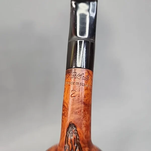 Karl Erik 2 Partially Rusticated Bent Volcano Estate Briar Pipe [SOLD OUT] - Image 9