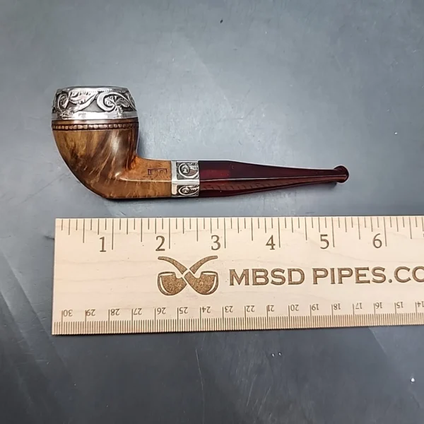 E.B.C. Best Briar Silver Mounted Bulldog Estate Briar Pipe [SOLD OUT] - Image 10