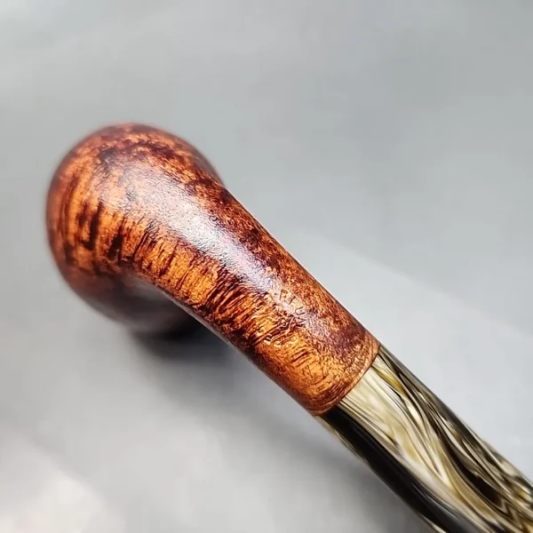 Sean Reum Signature Eggshell Bent Egg Briar Pipe, New - Image 10