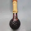 Karim Rusticated Bamboo Shank Handmade Briar Pipe, New [SOLD OUT] - Image 10