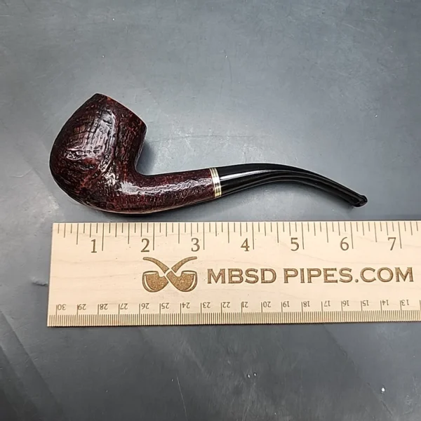 Savinelli Luxor 602 Sandblasted Bent Billiard Estate Briar Pipe, 6mm [SOLD OUT] - Image 10
