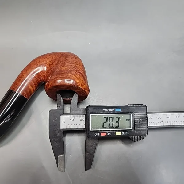Clarence Mickles Smooth Bent Rhodesian Estate Briar Pipe, Handmade [SOLD OUT] - Image 11