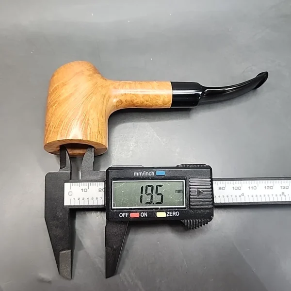 Roma Smooth Slightly Bent Poker Estate Briar Pipe, Unsmoked [SOLD OUT] - Image 11