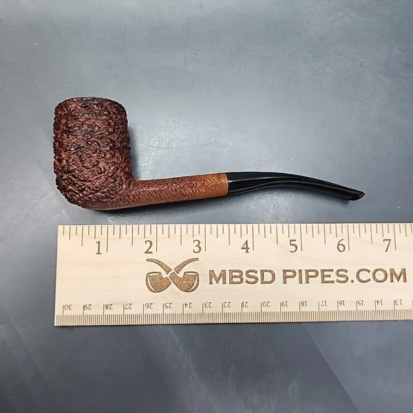Savinelli Punto Oro Corallo 8010 KS, Rusticated Bent Billiard Estate Briar Pipe [SOLD OUT] - Image 11