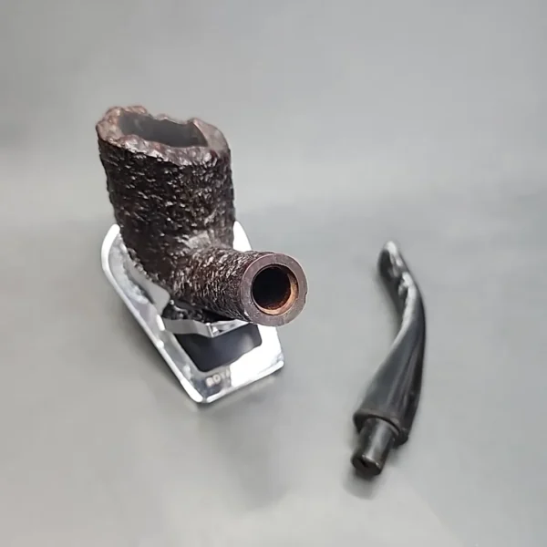 Ferndown Bark Rusticated Bent Billiard Estate Briar Pipe - Image 11