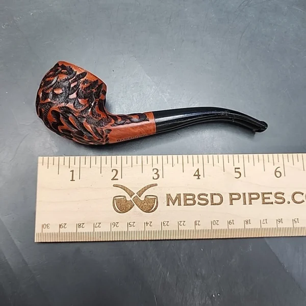 Baraccini Rusticated Bent Apple Estate Briar Pipe, Unsmoked [SOLD OUT] - Image 11