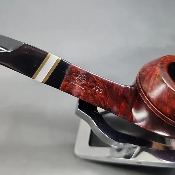 BBB Fiesta 420, Smooth Bent Bulldog Estate Briar Pipe, Unsmoked [SOLD OUT] - Image 11