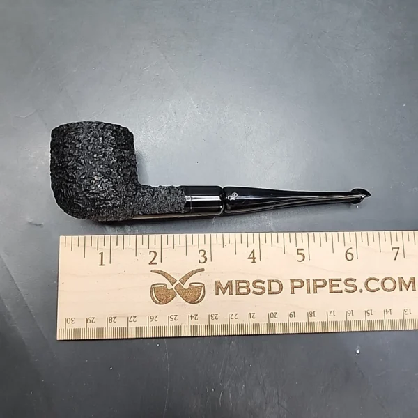 Peterson's Drymeer Sandblasted Straight Pot Estate Briar Pipe, Meerschaum Lined [SOLD OUT] - Image 11