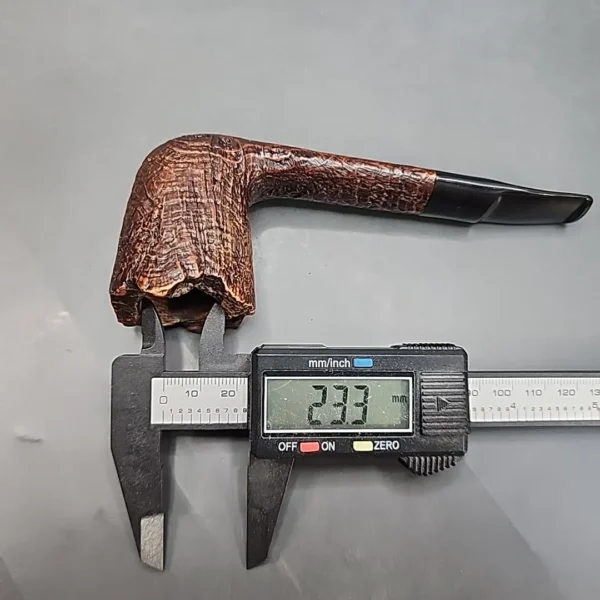 Primo Flammee Sand 1, Sandblasted Dublin Estate Briar Pipe, Italy [SOLD OUT] - Image 11
