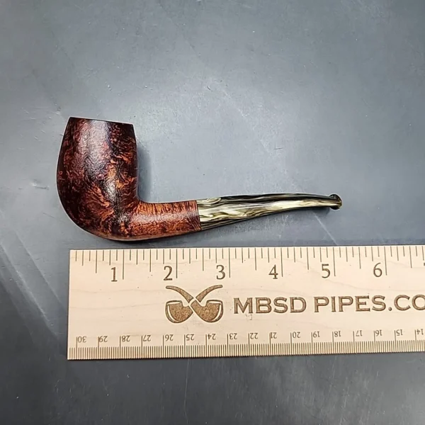 Sean Reum Signature Eggshell Bent Egg Briar Pipe, New - Image 11