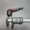 Karim Partially Rusticated Devil Anse Handmade Briar Pipe, New - Image 11