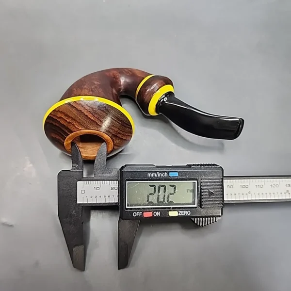 Karim Smooth Calabash Handmade Briar Pipe, New [SOLD OUT] - Image 10