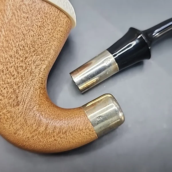 Block Meerschaum and Silver Calabash Pipe, New [SOLD OUT] - Image 11