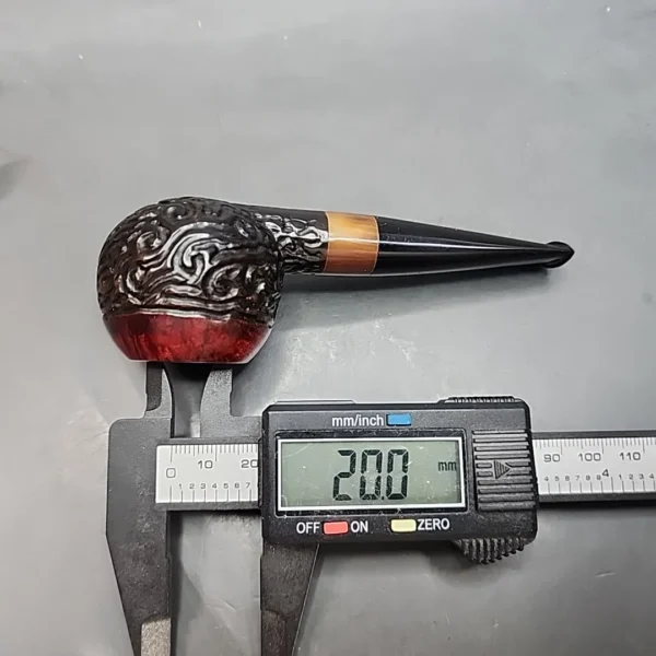 Karim Rusticated Small Straight Apple Briar Pipe, New - Image 11
