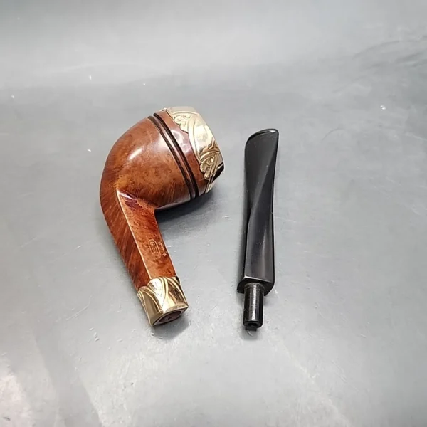 G.F.B. Gold Mounted Smooth Bulldog Estate Briar Pipe [SOLD OUT] - Image 11