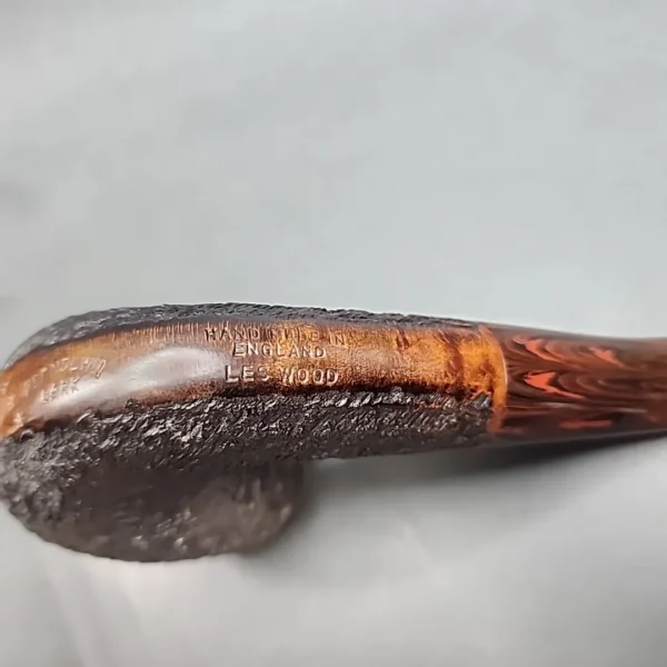 Ferndown Bark 3 Star, Les Wood Bent Billiard Estate Briar Pipe [SOLD OUT] - Image 11