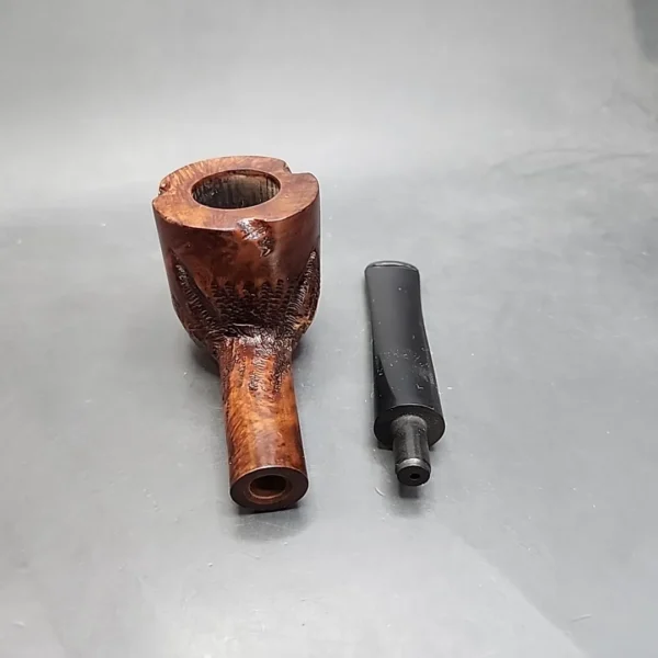 Custombilt Partially Rusticated Straight Pot Estate Briar Pipe [SOLD OUT] - Image 12