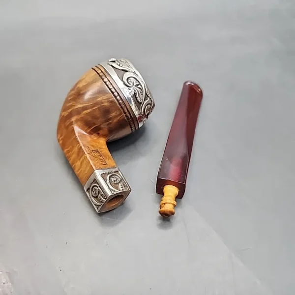 E.B.C. Best Briar Silver Mounted Bulldog Estate Briar Pipe [SOLD OUT] - Image 12