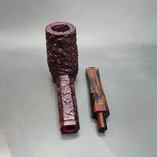 Unsmoked Preben Holm Wengholt Rusticated Stack Billiard Estate Briar Pipe [SOLD OUT] - Image 12