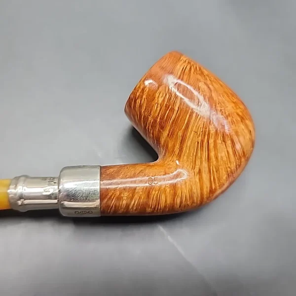 Peterson Amber Spigot 65, Smooth Bent Billiard Estate Briar Pipe, Unsmoked [SOLD OUT] - Image 12