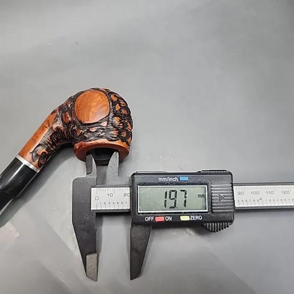 Baraccini Rusticated Bent Apple Estate Briar Pipe, Unsmoked [SOLD OUT] - Image 12