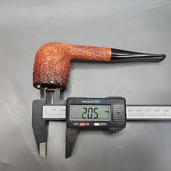 Don Roberto Meerschaum Lined Rusticated Billiard Estate Briar Pipe - Image 12
