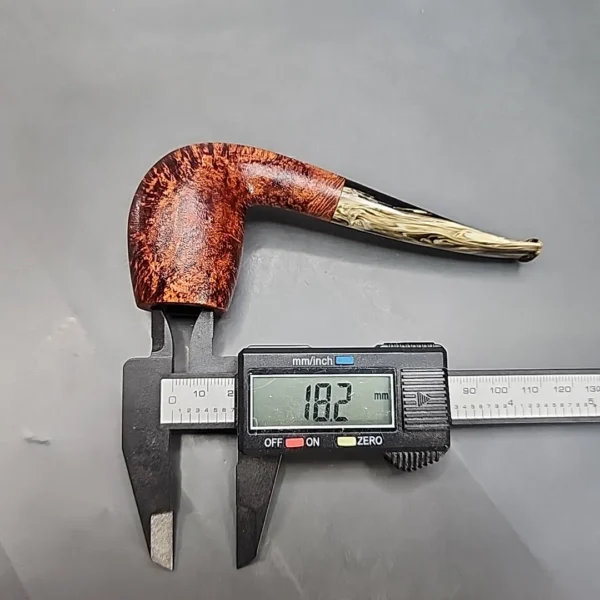 Sean Reum Signature Eggshell Bent Egg Briar Pipe, New - Image 12