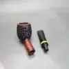 Karim Partially Rusticated Devil Anse Handmade Briar Pipe, New - Image 12