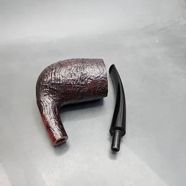WO Larsen Super Sandblasted Bent Egg Estate Briar Pipe [SOLD OUT] - Image 12