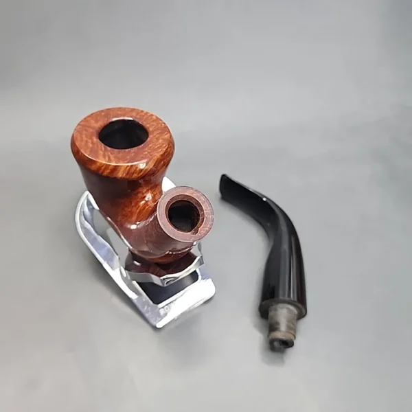 Clarence Mickles Smooth Bent Rhodesian Estate Briar Pipe, Handmade [SOLD OUT] - Image 12