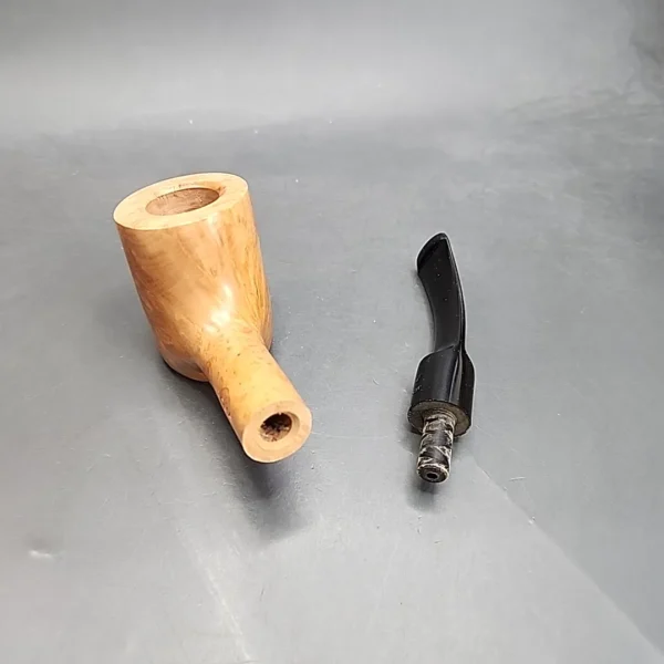 Roma Smooth Slightly Bent Poker Estate Briar Pipe, Unsmoked [SOLD OUT] - Image 12
