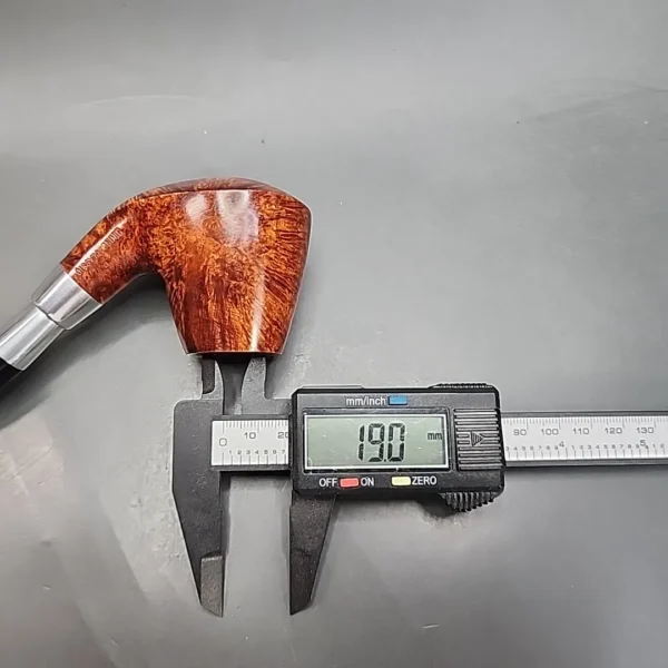 Viking Classic Smooth Bent Danish Volcano Estate Briar Pipe, Unsmoked [SOLD OUT] - Image 13