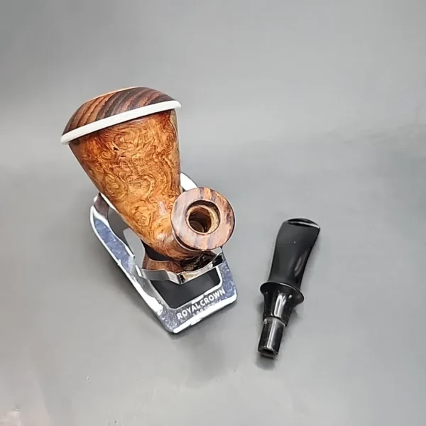 Karim Smooth Calabash Handmade Briar Pipe, New [SOLD OUT] - Image 13