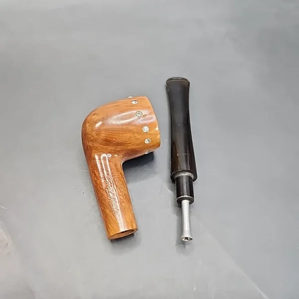 Mastercraft Handmade Smooth Straight Billiard Estate Briar Pipe, Unsmoked - Image 13