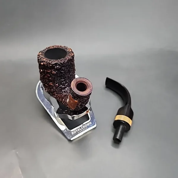 Brebbia Rocciata 600, Rusticated Oom Paul Estate Briar Pipe [SOLD OUT] - Image 13