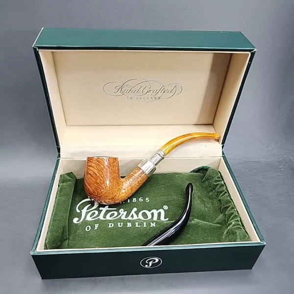 Peterson Amber Spigot 65, Smooth Bent Billiard Estate Briar Pipe, Unsmoked [SOLD OUT] - Image 16
