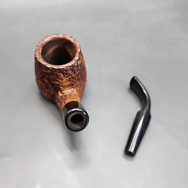 King's Ransom London Made 7190, Rusticated Bent Volcano Briar Pipe, English Estates [SOLD OUT] - Image 14