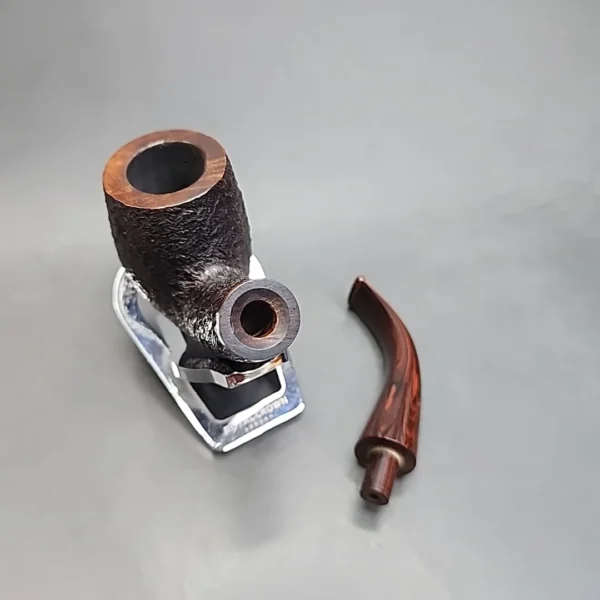Ferndown Bark 3 Star, Les Wood Bent Billiard Estate Briar Pipe [SOLD OUT] - Image 14