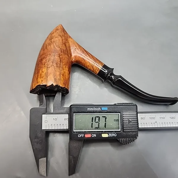 Pipe Dan by Celius,1966, Smooth Bent Pickaxe Estate Briar Pipe, Handmade, Danish Estates - Image 14
