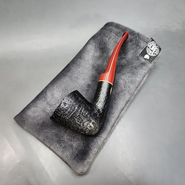 Sean Reum Pipes Sandblasted Paneled Dublin Handmade Briar Pipe, New - Image 14