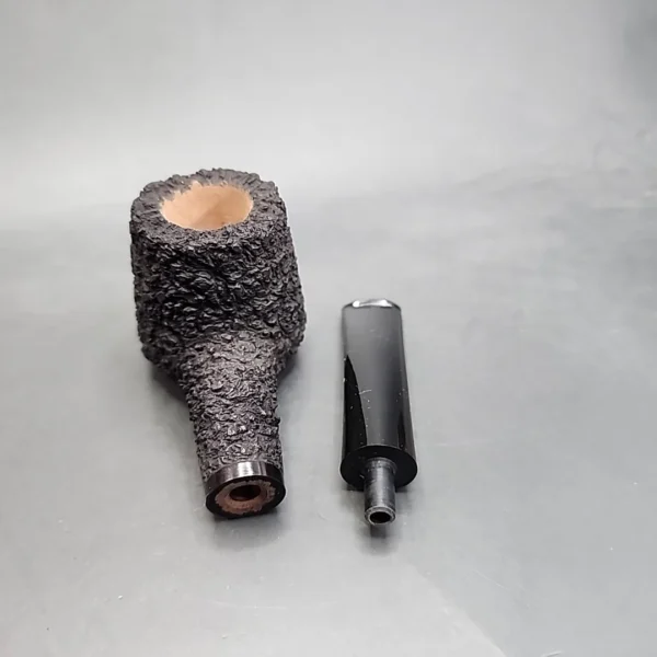 Pipe Tristan Rusticated Shape 55 Handmade Briar Pipe, France [SOLD OUT] - Image 14