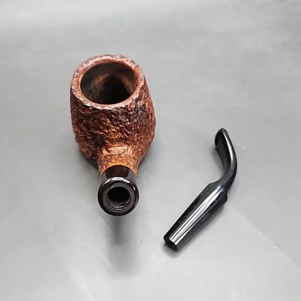 King's Ransom London Made 7190, Rusticated Bent Volcano Briar Pipe, English Estates [SOLD OUT] - Image 15